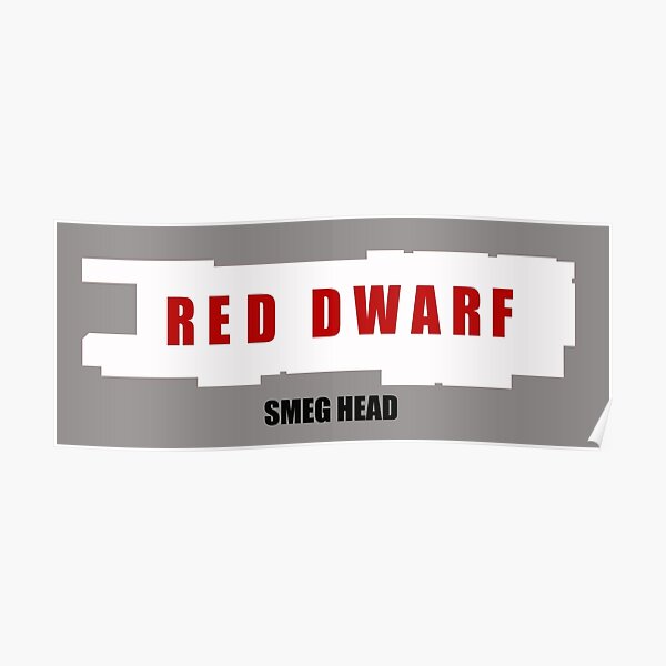 Smeg Head Red Dwarf Print COOL NEON EFFECT poster 