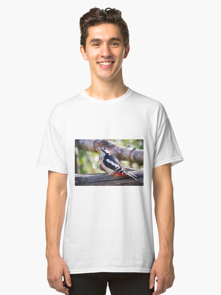 Alternate view of Great Spotted Woodpecker (Dendrocopos major) Classic T-Shirt