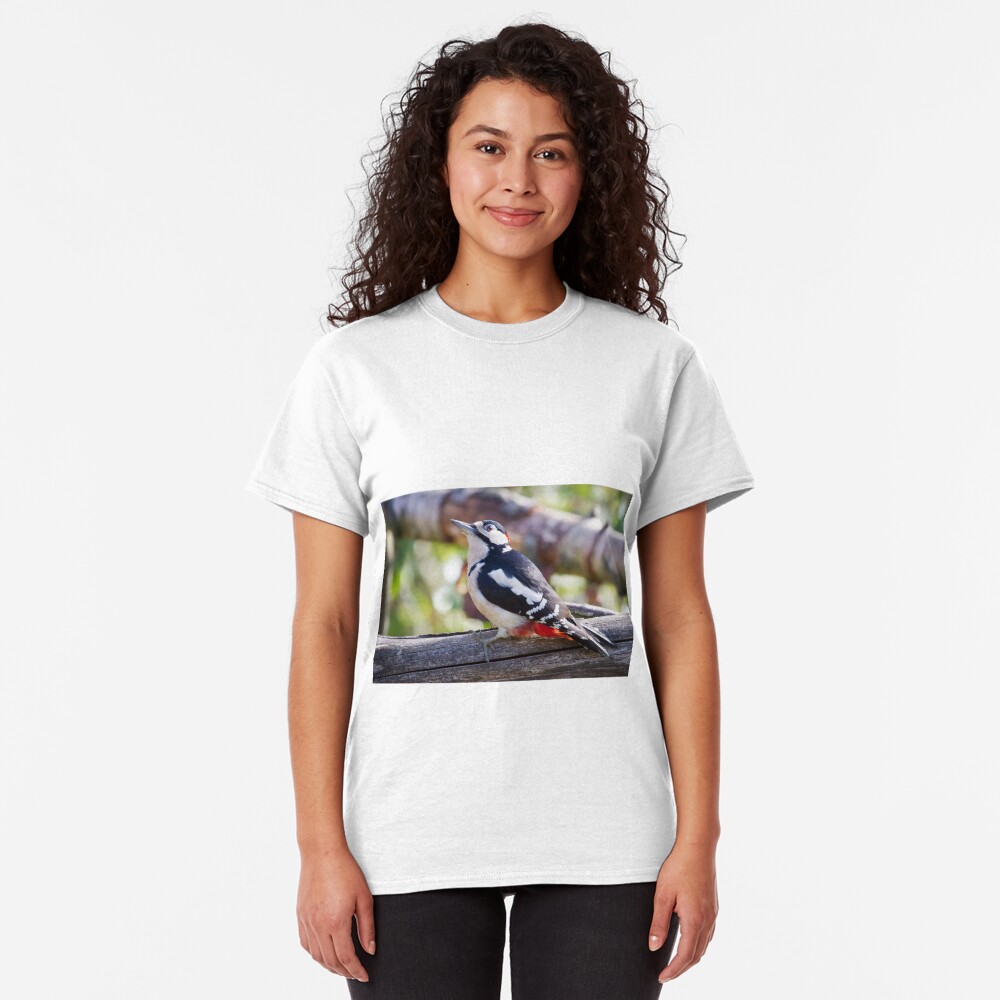 Great Spotted Woodpecker (Dendrocopos major) Classic T-Shirt