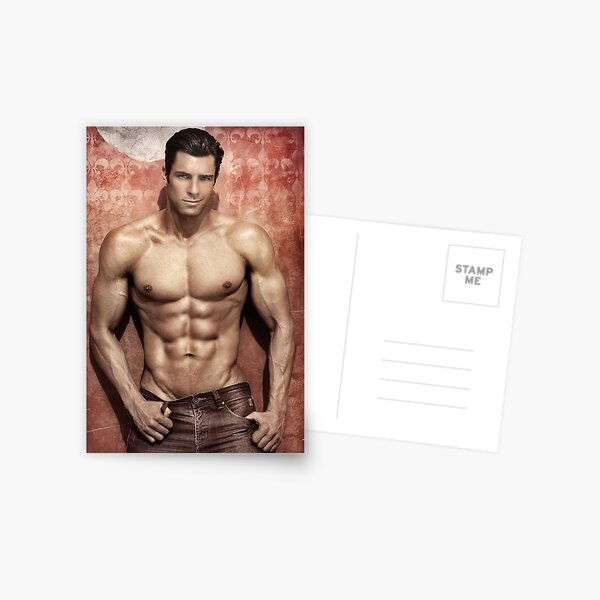 Fitness model Chris Postcard