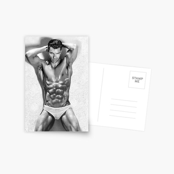 Fashion model Chris Postcard