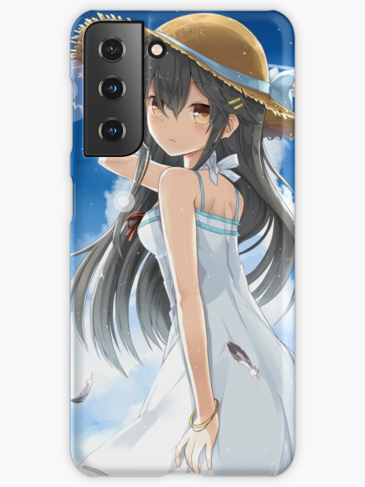 Cute Beach Girl Waifu Samsung Galaxy Phone Case By Quemix Redbubble