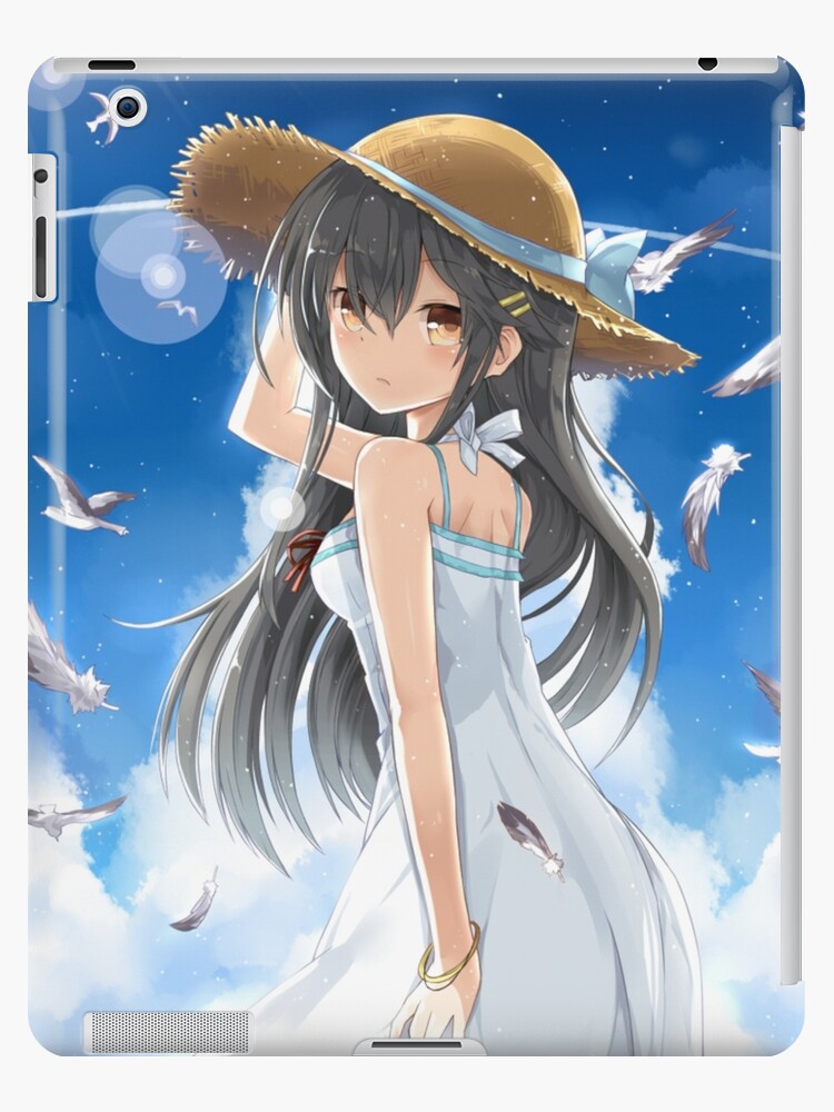 Cute Beach Girl Waifu Ipad Case Skin By Quemix Redbubble