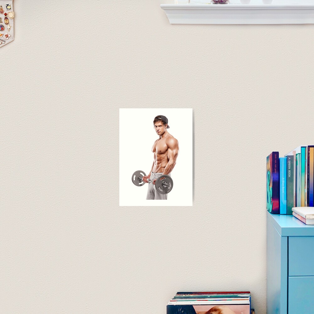 Dave working out Art Print