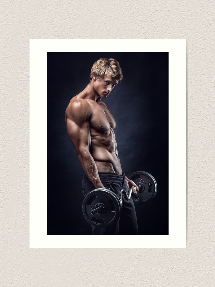 Alternate view of Evan - seducing look Art Print