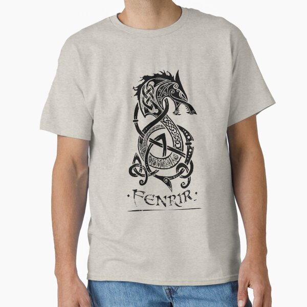Item preview, Black Fenrir Wolf designed and sold by celthammerclub.