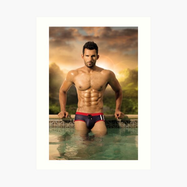 Hunky Kevin Art Print