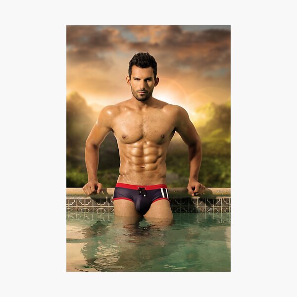 Hunky Kevin Photographic Print