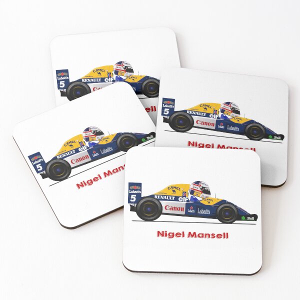Item preview, Nigel Mansell - Williams FW14B Car.toon designed and sold by JageOwen.