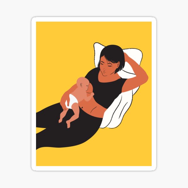 Laid-back Breastfeeding Sticker