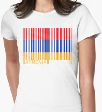 Barcode Armenia Bar Code Women's Fitted T-Shirt