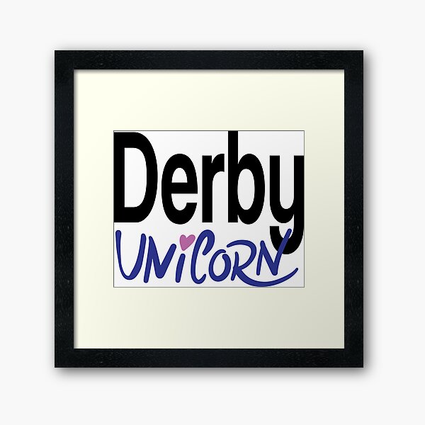 Item preview, Derby Unicorn United Kingdom Raised Me designed and sold by ProjectX23.