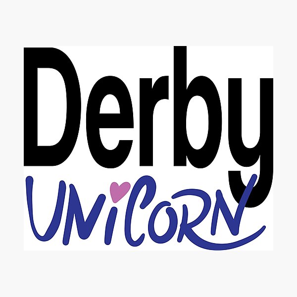 Item preview, Derby Unicorn United Kingdom Raised Me designed and sold by ProjectX23.