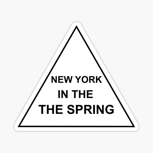 New York In The The Spring Sticker