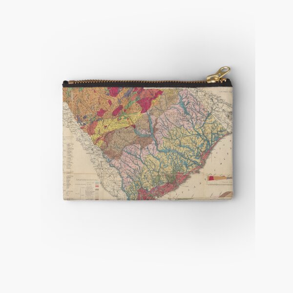Item preview, Vintage Geological Map of South Carolina (1883) designed and sold by BravuraMedia.