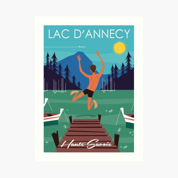 Lac D'Annecy poster Art Print