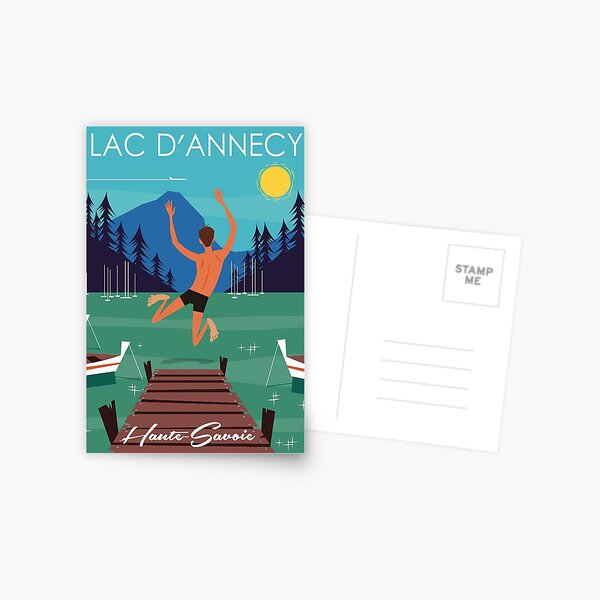 Lac D'Annecy poster Postcard