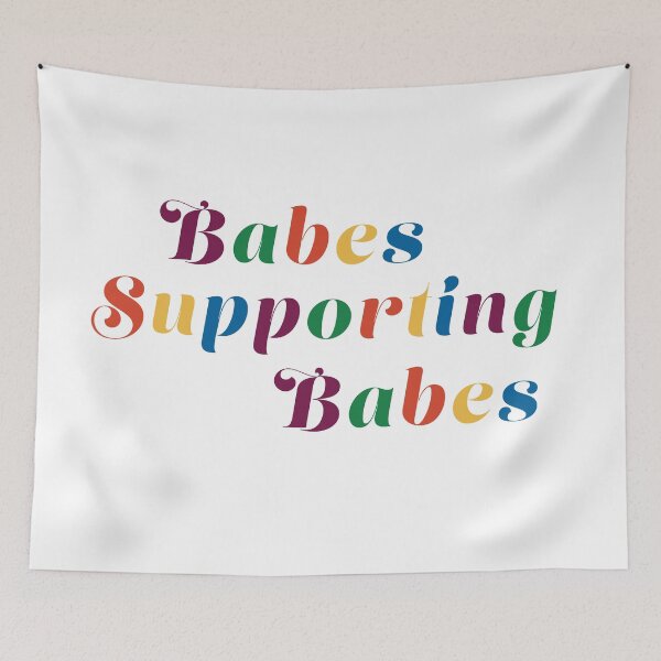 Item preview, Babes Supporting Babes - Rainbow designed and sold by rkcdesigns.