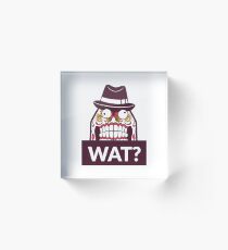 Crazy Potatoe WAT? Hat Acrylic Block