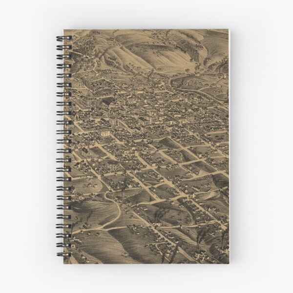 Item preview, Vintage Pictorial Map of Butte Montana (1884) designed and sold by BravuraMedia.