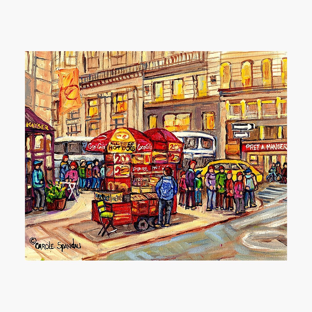 Pastrami Queen Kosher Deli Lexington Avenue Nyc Street Scene Paintings  American Stores C Spandau Art Tote Bag