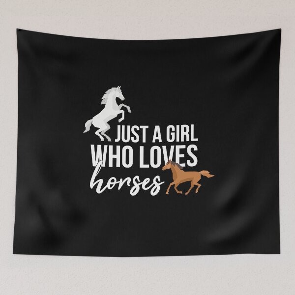 Item preview, Just a girl who loves horses designed and sold by MooonTees.