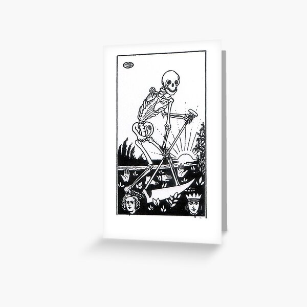 Death Tarot Greeting Card