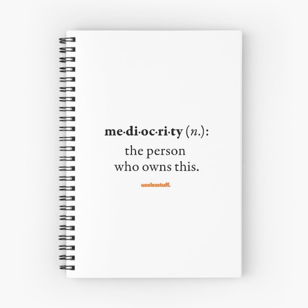 Item preview, 16681-01-BLT – Uselesstuff® Dictionary – Mediocrity – Own (Black) designed and sold by Uselesstuff.