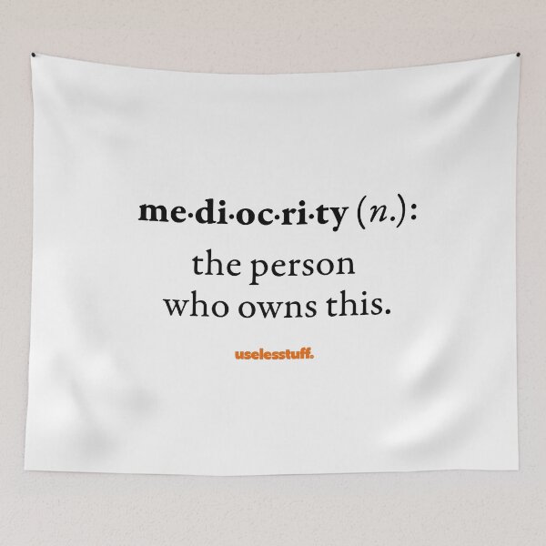 Item preview, 16681-01-BLT - Diccionario Uselesstuff® - Mediocridad - Propia (Negro) designed and sold by Uselesstuff.