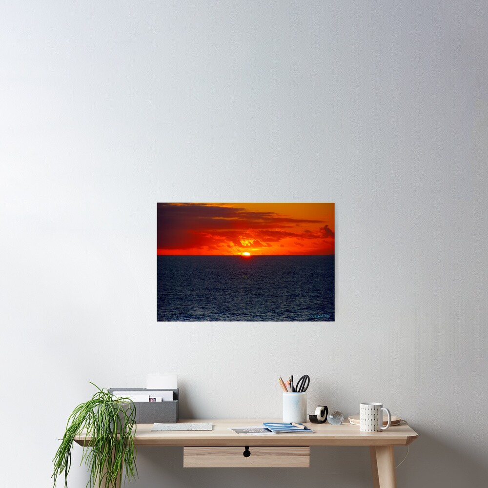 Sunrise in the Caribbean Poster