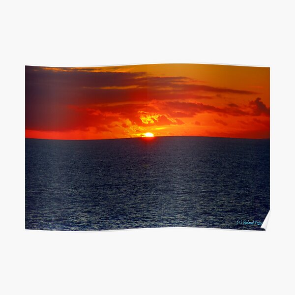 Sunrise in the Caribbean Poster