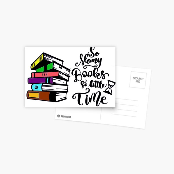 So many books so little time Postcard