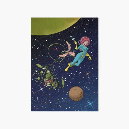 Astro Girl Art Board Print