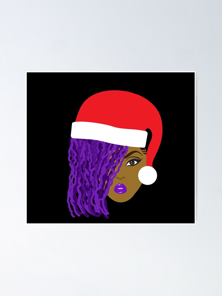 purple santa hat