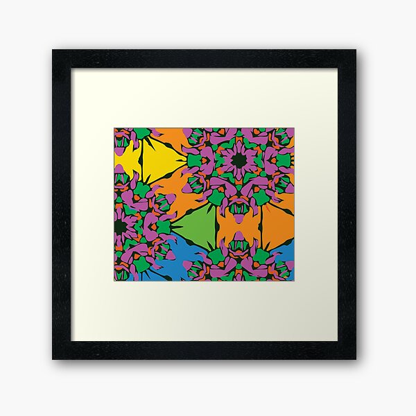 Pretty Deep Pink Flower Framed Art Print