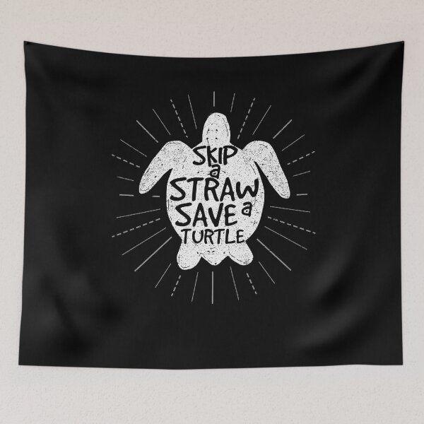 Item preview, Skip A Straw Save A Turtle Environment Nature Sea designed and sold by Kieran Abbott.