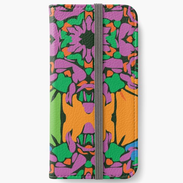 Pretty Deep Pink Flower iPhone Wallet