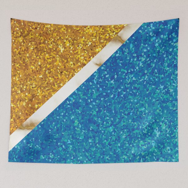 Item preview, Marble Gold And Blue Glitter  designed and sold by InspireGifts.