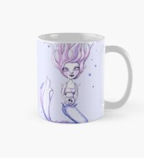 Miss Mermie and Her Pet Fish (Pink and Purple Version) Mug
