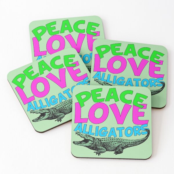 Aperçu de l'œuvre Alligators de l'amour de la paix créée et vendue par Epic Love Designs.