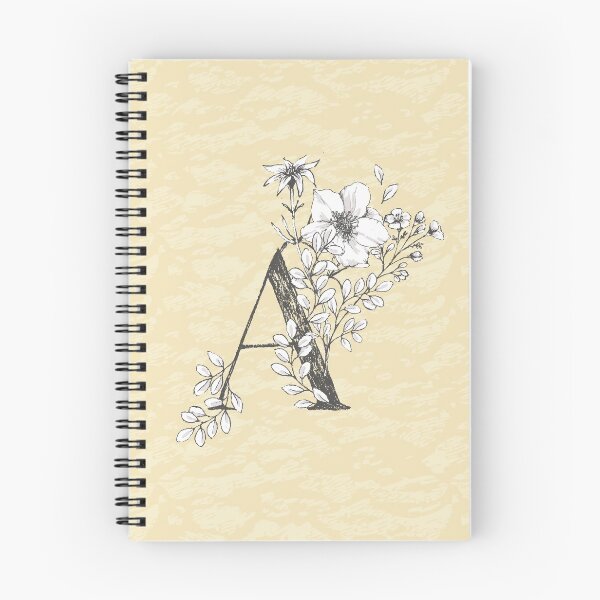 Item preview, Flowered Initials - Lemon - A designed and sold by Anguru.