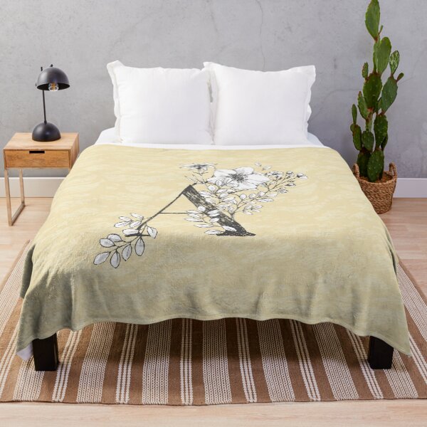 Item preview, Flowered Initials - Lemon - A designed and sold by Anguru.