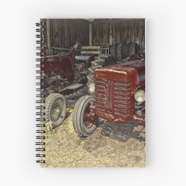 Item preview, TRACTORS VINTAGE RED - 2 designed and sold by LeNumerimagiste.
