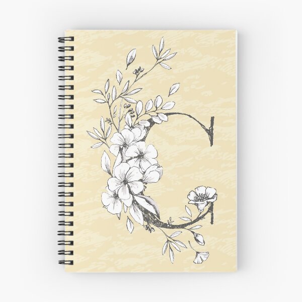 Item preview, Flowered Initials - Lemon - C designed and sold by Anguru.