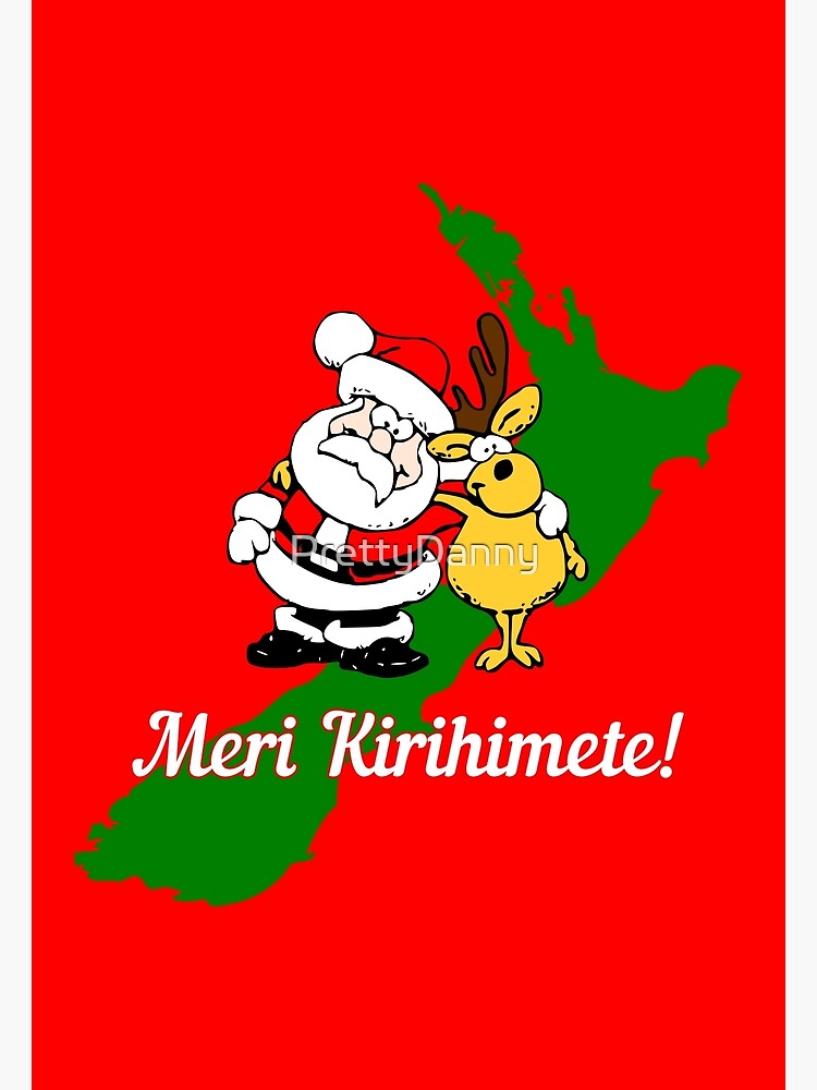 Meri Kirihimete Merry Christmas In Māori Poster For Sale By