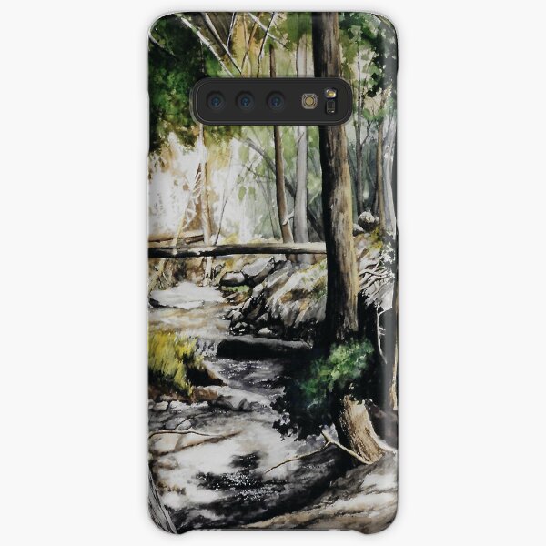Original watercolor painting of a mountain creek Samsung Galaxy Snap Case
