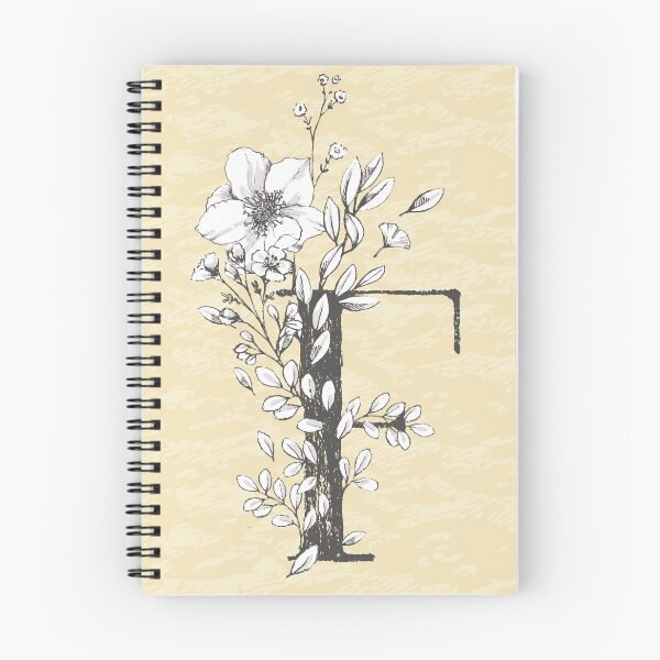 Item preview, Flowered Initials - Lemon - F designed and sold by Anguru.