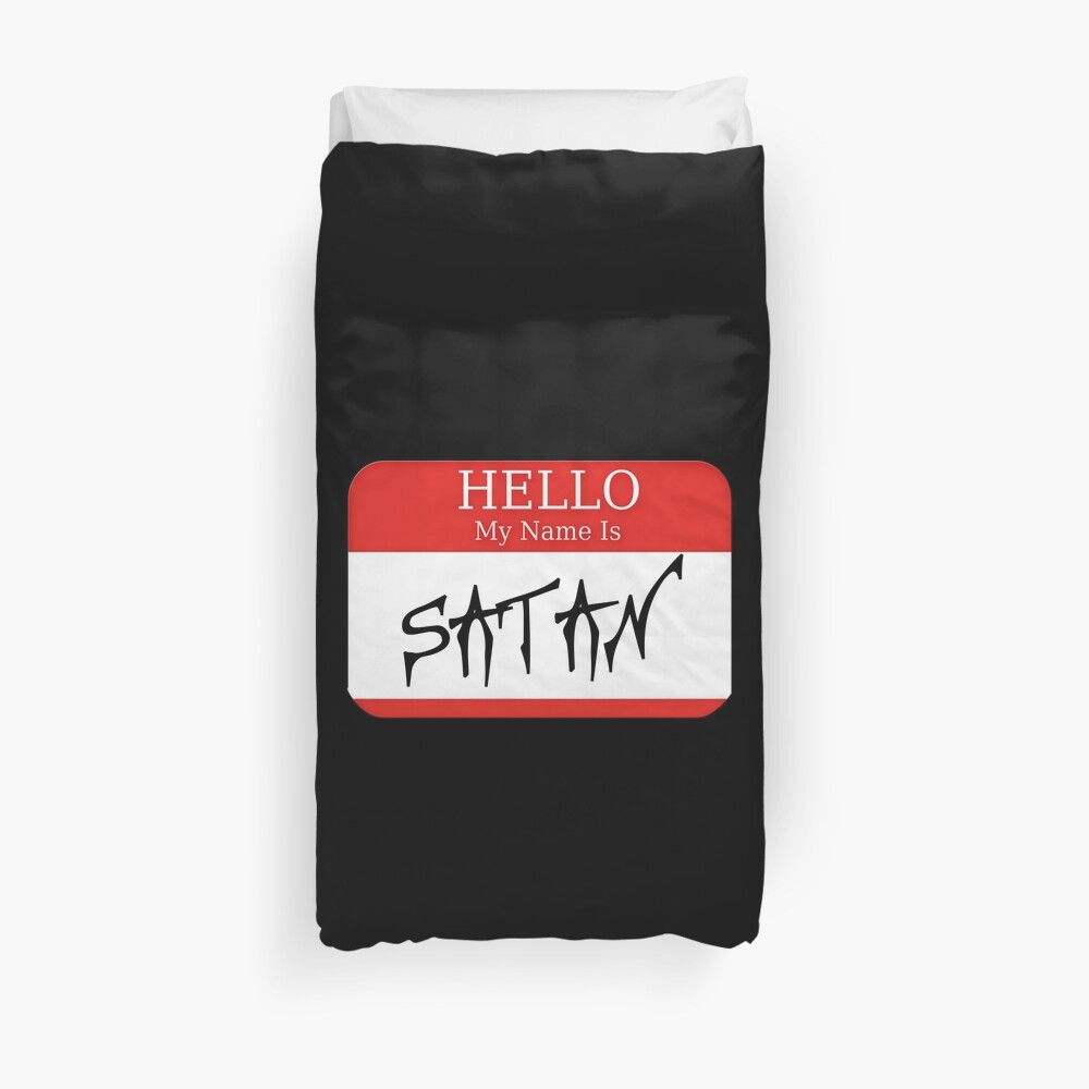 hello my name is satan t shirt