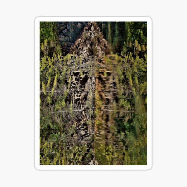 Nature's fractal 2: Northwest Bay Brook, NY Sticker