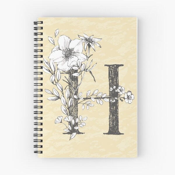 Item preview, Flowered Initials - Lemon - H designed and sold by Anguru.